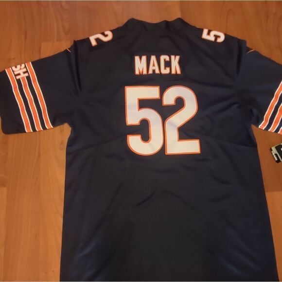 Mack # 52 Nike man jersey blue n orange size XXL new - Picture 4 of 6